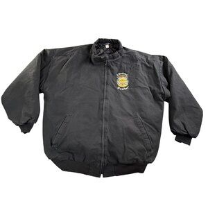 Vintage ASW OOIDA Lifetime Member Jacket Men Extra Large Black Quilted Lined USA